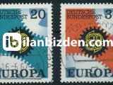 ALMANYA (BATI) 1967 DAMGALI AVRUPA CEPT SERİSİ