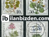 ALMANYA (BATI) 1981 DAMGALI ÇİÇEKLER SERİSİ