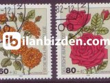ALMANYA (BATI) 1982 DAMGALI YARDIM PULLARI GÜLLER SERİSİ