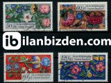 ALMANYA (BATI) 1985 DAMGALI YARDIM PULLARI ÇİÇEKLER SERİSİ