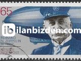 ALMANYA (BATI) 1992 DAMGALI FERDİNAND GRAF VON ZEPPELİN’İN ÖLÜMÜNÜN 75. YILI SERİSİ