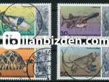 ALMANYA (BERLİN) 1976 DAMGALI BERLİN HAYVANAT BAHÇESİ İGUANODO’NUN YENİDEN AÇILIŞININ 25. YILI SERİSİ
