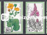 ALMANYA (BERLİN) 1977 DAMGALI YARDIM PULLARI ÇİÇEKLER SERİSİ