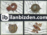 ALMANYA (BERLİN) 1987 DAMGALI YARDIM PULLARI METAL SANAT ÇALIŞMALARI SERİSİ