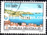 HIRVATİSTAN 1994 DAMGALI HIRVAT ŞEHİRLERİ PİROVO SERİSİ