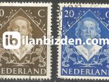 HOLLANDA 1948 DAMGALI KRALİÇE JULİANA'NIN TAÇ GİYME TÖRENİ SERİSİ