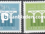HOLLANDA 1984 DAMGALI AVRUPA CEPT SERİSİ
