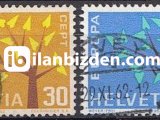 İSVİÇRE 1962 DAMGALI AVRUPA CEPT SERİSİ