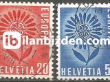 İSVİÇRE 1964 DAMGALI AVRUPA CEPT SERİSİ