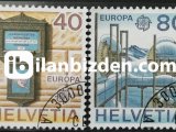İSVİÇRE 1979 DAMGALI AVRUPA CEPT SERİSİ