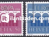 İSVİÇRE 1984 DAMGALI AVRUPA CEPT SERİSİ