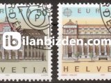 İSVİÇRE 1990 DAMGALI AVRUPA CEPT SERİSİ