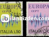 İTALYA 1972 DAMGALI AVRUPA CEPT SERİSİ