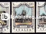 İTALYA 1977 DAMGALI ÜNLÜ ÇEŞMELER SERİSİ