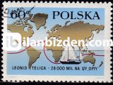 POLONYA 1969 DAMGALI LEONİD TELİGA DÜNYA ÇAPINDA YELKEN AÇIYOR SERİSİ