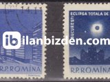 ROMANYA 1961 DAMGALI HAVA POSTASI TAM GÜNEŞ TUTULMASI SERİSİ