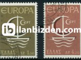 YUNANİSTAN 1966 DAMGALI AVRUPA CEPT SERİSİ