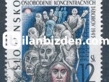 SLOVAKYA 1995 DAMGALI TOPLAMA KAMPLARININ KURTARILMASININ 50.YILI SERİSİ