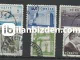 TÜRKİYE 1959-60 DAMGALI RESİMLİ POSTA SERİSİ 1