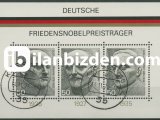 ALMANYA (BATI) 1975 DAMGALI NOBEL ÖDÜLÜ KAZANANLAR BLOKU