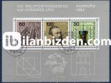 ALMANYA (BATI) 1984 DAMGALI UPU BLOKU