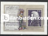 ALMANYA (BATI) 1991 POSTA DAMGALI MOZART BLOKU