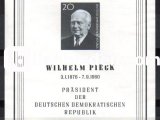 ALMANYA (DOĞU) 1960 DAMGASIZ BAŞKAN WILHELM PİECK BLOKU