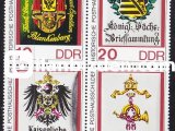 ALMANYA (DOĞU) 1990 DAMGASIZ POSTANE TABELALARI BLOKU