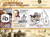 GUİENEA DE BİSSAU 2011 DAMGASIZ MERCEDES BENZ'İN İLK PATENTİNİN 125.YILI BLOKU I