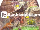 KAZAKİSTAN 2022 DAMGASIZ UNESCO MİRASI CHARYN KANYONU ULUSAL PARKI BLOKU