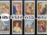 AJMAN 1969 DAMGASIZ CHRİSTMAS TABLOLARI SERİSİ