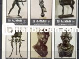 AJMAN 1972 DAMGASIZ ANTİK BRONZ  HEYKELLER SERİSİ