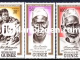 GUİENEA 1962 DAMGASIZ  AFRİKALI KAHRAMANLAR VE ŞEHİTLER SERİSİ