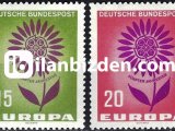 ALMANYA (BATI) 1964 DAMGASIZ AVRUPA CEPT SERİSİ