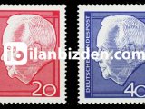 ALMANYA (BATI) 1964 DAMGASIZ HEİNRİCH LÜBKE SERİSİ
