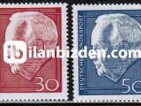 ALMANYA (BATI) 1967 DAMGASIZ HEİNRİCH LÜBKE SERİSİ