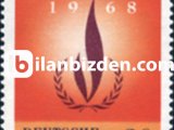 ALMANYA (BATI) 1968 DAMGASIZ ULUSLARARASI İNSAN HAKLARI YILI SERİSİ