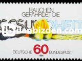 ALMANYA (BATI) 1984 DAMGASIZ SİGARAYA HAYIR KAMPANYASI SERİSİ