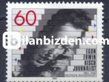 ALMANYA (BATI) 1985 DAMGASIZ GAZETECİ EGON ERWİN KİSCH’İN DOĞUMUNUN 100. YILI SERİSİ