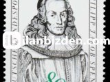 ALMANYA (BATI) 1985 DAMGASIZ PHİLİPP JAKOB SPENER THEOLOGİAN’IN DOĞUMUNUN 350. YILI SERİSİ