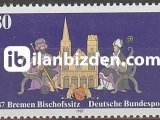 ALMANYA (BATI) 1987 DAMGASIZ BREMEN PİSKOPOSLUK EVİ’NİN 1200. YILI SERİSİ