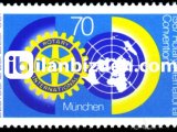 ALMANYA (BATI) 1987 DAMGASIZ ULUSLAR ARASI MÜNİH ROTARY YILLIK KONGRESİ SERİSİ