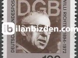 ALMANYA (BATI) 1994 DAMGASIZ TİCARET BİRLİĞİ BAŞKANI WİLLİ  RİCHTER’İN DOĞUMUNUN 100. YILI SERİSİ