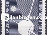 ALMANYA (DOĞU) 1957 DAMGASIZ JEOFİZİK YILI SERİSİ