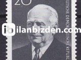 ALMANYA (DOĞU) 1960 DAMGASIZ BAŞKAN WILHELM PİECK SERİSİ