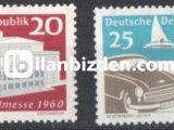 ALMANYA (DOĞU) 1960 DAMGASIZ LEİPZİG SONBAHAR FUARI SERİSİ