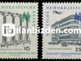 ALMANYA (DOĞU) 1961 DAMGASIZ LEİPZİG BAHAR FUARI SERİSİ