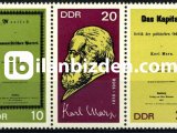 ALMANYA (DOĞU) 1968 DAMGASIZ KARL MARKS’IN DOĞUMUNUN 150. YILI SERİSİ