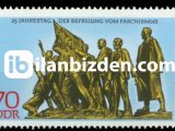 ALMANYA (DOĞU) 1970 DAMGASIZ BAĞIMSIZLIĞIN 25.YILI BLOKU BLOK İÇİ