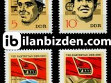 ALMANYA (DOĞU) 1971 DAMGASIZ 8. SED KONGRESİ SERİSİ I